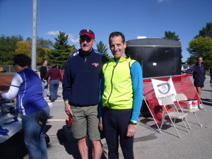 Triathlon Trial Lawyer Doug Landau took only 25 seconds per transition at the Hagerstown Duathlon, however, that is longer than many television commercials !