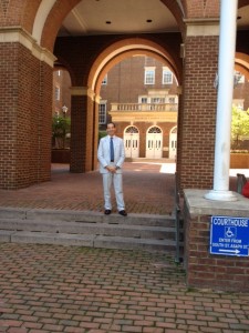 Lawyer Doug Landau at the Alexandria Virginia Circuit Courthouse