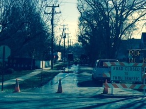 Road Construction in Herndon VA outside Abrams Landau building