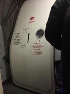 Airplane door