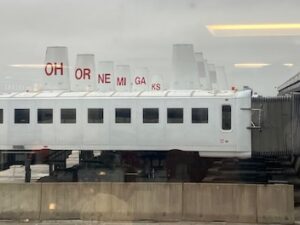 Dulles Airport people movers, or "mobile lounges" are some of the largest wheel-based motor vehicles on the planet. With no safety belts, busy airport traffic with all sizes and shapes of vehicles and aircraft, the danger of this above ground transportation have resulted in permanent injuries to travelers, airport employees and airline workers.