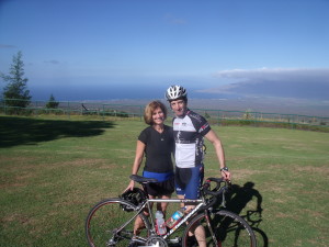 Herndon bike crash injury lawyer Doug Landau steers his bike with just 2 hands !