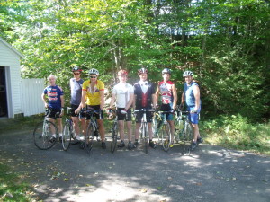 Can you guess which cyclist is the groom ?