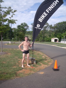 Virginia Triathlon Series Warrenton Sprint Triathlon Masters prize winner Doug Landau