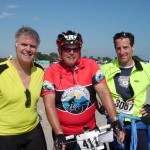 Experienced Northern Virginia cyclists and trial lawyers Tom Curcio, Dickson Young and Doug Landau during the Seagull Century bike ride from Salisbury Maryland