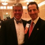 Ed Allen and Herndon injury lawyer Doug Landau enjoy the warmth of The Homestead