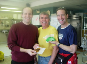 The 2012 Herndon Aquathon will be in memory of our dear friend Jack Corkey, shown here with Ken & Doug Landau, at the Great Harvest Bakery in Herndon Virginia