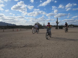 Everyone finished the "Wheels of Justice" High Desert Challenge Mountian Bike ride, even the youngest bikers from New York City !