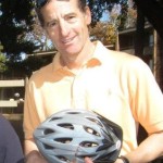 Attorney Doug Landau with bike helmet