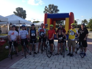 The Miami Tour de Cure riders from the 2013 Association for Justice Convention