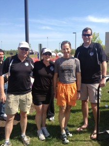 Set Up Events staff with Virginia Triathlon Series sponsor Doug Landau after the Richmond Sprint race today