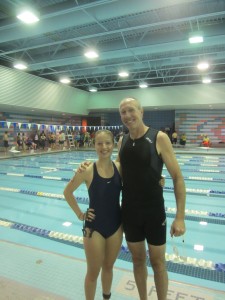 Bob Lytle won the Aqua Bike; his daughter Katrina won her age group (& was 12th overall)