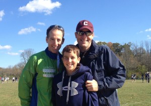 "Plastic Bulldog" Brett Landau of the Dwight-Englewood School with his father, Ken and uncle, Doug, at this past weekend's Ultimate Frisbee Tournament in Warren, New Jersey