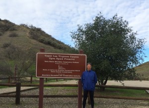 Always eager to explore cases, races and new places "on foot," Herndon lawyer Doug Landau at the Upper Las Virgenes Canyon Open Space Preserve, California