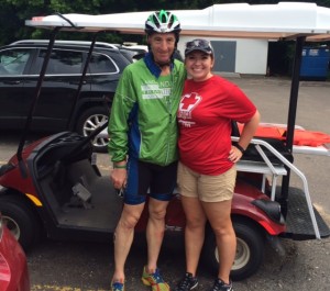 First Aid personnel with Doug Landau at USAT race in Minnesota