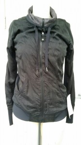 Lululemon tops like this one are the subject of a recall. Hard tips on the draw cord can snap the wearer in the face.