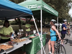 Friendly volunteers with well-stocked stations made for a "top shelf" experience for Northern Virginia bikers at the Reston Century rides