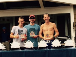 Overall winners of the Bethany Beach DUathlon. The 2015 edition of this popular Delaware shore event came down to the wire with Garrett Gooding of Ocean Cycles winning in an exciting sprint finish