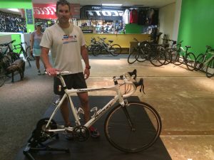 While the Green Lizard bike shop in Herndon no longer uses CompuTrainer indoor training systems for its year-round classes, the CT method of using your own bike to train for wattage is emphasized at this Northern Virginia bike shop's Kickr sessions