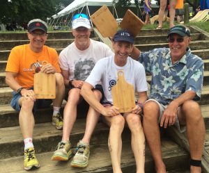 Giant Acorn Sprint race Age Group winners with their VTS/MTS cutting boards