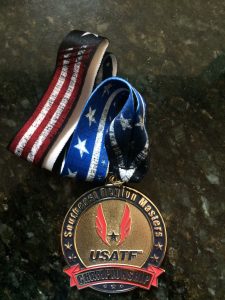 Adding to his collection of awards from Triathlons, DUathlons & road races, Doug Landau won his age group at the Potomac Valley Games & South East Masters Track & Field Championships.