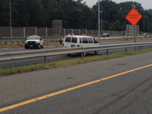 Highway construction workers