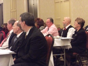 Judges of the Workers Compensation Commission of Virginia in attendance at the annual VWC Lawyers' meeting in Charlottesville where FREE comp claim mediation services where promoted, explained and demonstrated.