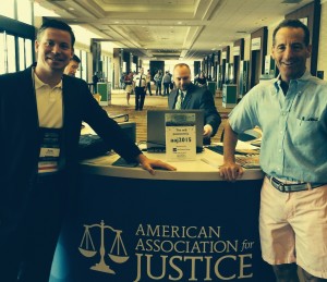 Virginia injury lawyers Brody Reid and Doug Landau comparing notes at the American Association for Justice winter convention last week.  The best workers comp lawyers from Richmond to Reston Virginia know that if medical care is not "Reasonable, Related & by written Referral" the employer's insurance company may not have to pay the bill.