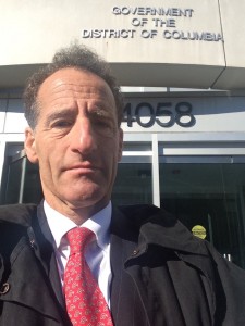 In yet another ruling limiting injured workers' benefits, the DC Court of Appeals agrees with the DC Comp Compensation's ruling against disabled employees. DC comp lawyer Doug Landau is shown here after arguing a case before the DC Dept. of Employments Services' Office of Workers Compensation 