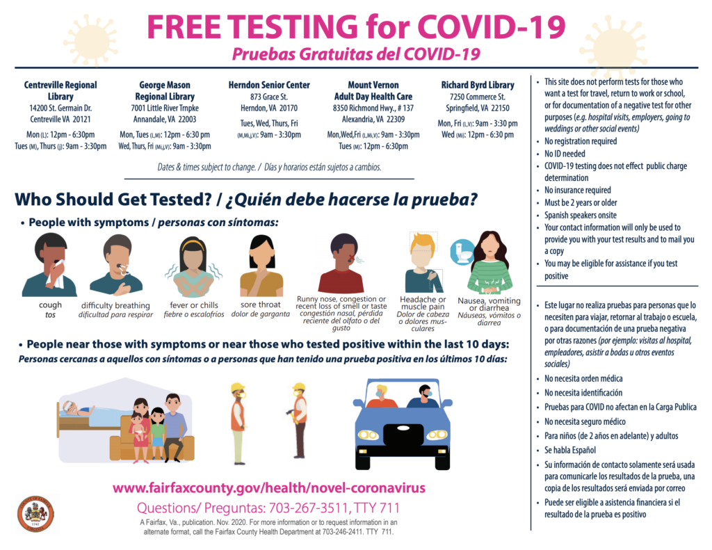 covid testing fairfax county