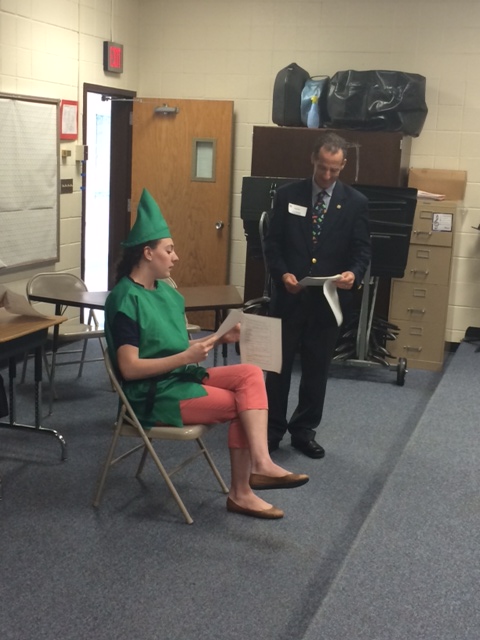 None other than Robin Hood stood trial for assault and theft at Crestview Elementary School in Herndon, VA.
